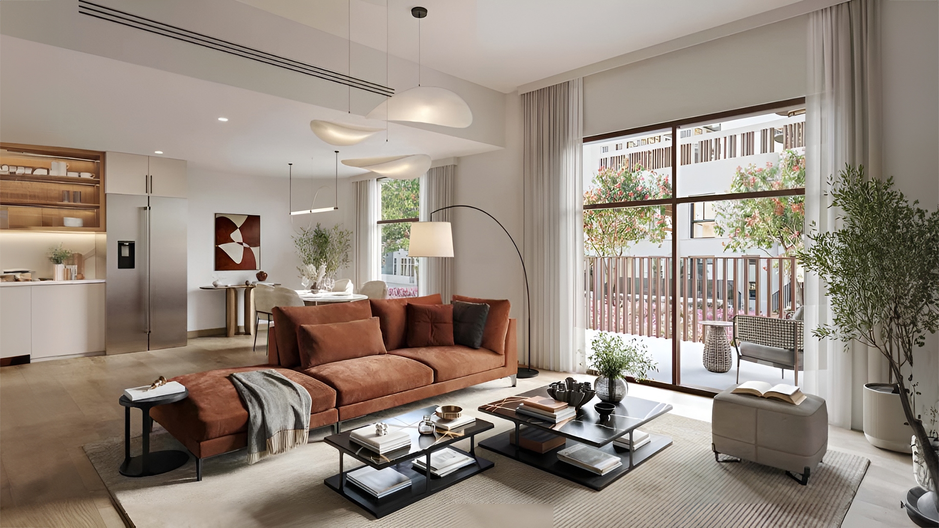Savannah by Nshama rises in Town Square, offering homes that blend urban living with natural elements. The project features apartments with 1 to 3 bedrooms, each designed to maximize space and light. Large windows frame views of the surrounding greenery and create bright interiors. Inside, the apartments boast clean lines and neutral tones. Kitchens come equipped with modern appliances and ample counter space. Built-in wardrobes provide storage solutions while porcelain floors add a touch of elegance. Residents can unwind in the central park or explore the network of jogging and cycling paths. The development includes a swimming pool, gym and play areas for children. These spaces encourage an active lifestyle and foster a sense of community among neighbors. Savannah at Town Square puts residents close to cafes, shops and outdoor areas. The project aims to create a balanced environment where people can live, work and relax without leaving their neighborhood. The thoughtful design extends to every corner of Savannah. Common areas offer spaces for socializing and relaxation. Landscaped gardens provide pockets of nature throughout the development. The architecture blends contemporary style with functional design, creating a cohesive and appealing aesthetic.