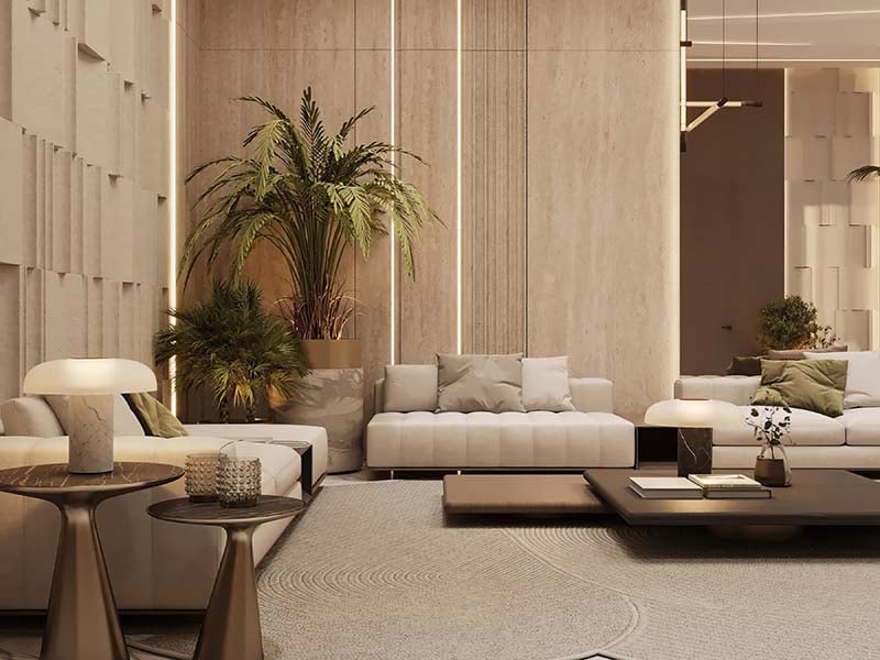 Cove by Imtiaz emerges in Dubailand as a vertical sanctuary. Its pearl white façade echoes the desert's timeless palette while its interiors redefine urban living. Within this tower, homes range from studios to two-bedroom retreats. Each space tells a story of thoughtful design. Kitchens become culinary stages with clean lines and intuitive layouts. Bathrooms transform into personal spas, marrying form and function. Bedrooms offer respite with views that frame Dubai's evolving skyline. Cove's true character unfolds in its shared spaces. An infinity pool seemingly merges with the horizon. For the active, a padel court awaits. A running track winds through the property, offering a path for morning jogs or evening strolls. Quieter moments find their place too. Serene cabanas offer pockets of tranquility. A yoga deck and a fully equipped gym, with its array of equipment, stand ready for those seeking a moment of calm or physical challenge. As day turns to evening, the open-air cinema flickers to life. Nearby, BBQ areas invite culinary experiments and social gatherings. Throughout Cove, green spaces create breathing room. These pockets of nature soften the urban edge, providing impromptu meeting spots or solitary retreats.